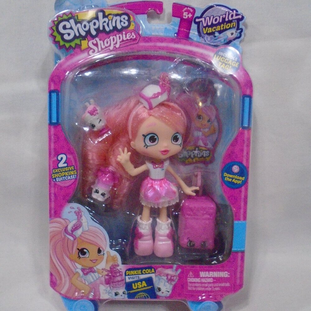 Shopkins Shoppies Pinkie Cola Visits USA America